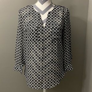 Black & White Gap Blouse Medium